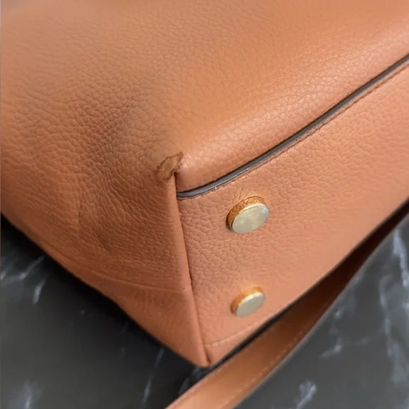 MICHAEL Michael Kors Elson Large Convertible Satchel in Brown Luggage AUTHENTIC - Picture 14 of 16